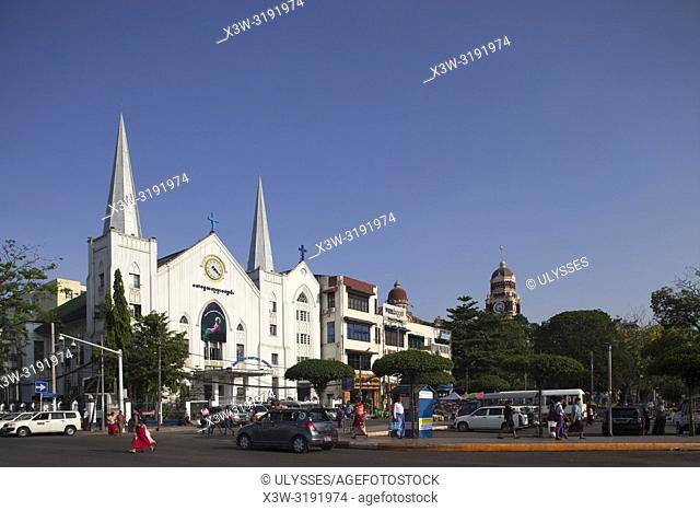Immanuel Baptist church, Maha Bandoola garden area, Yangon, Myanmar, Asia
