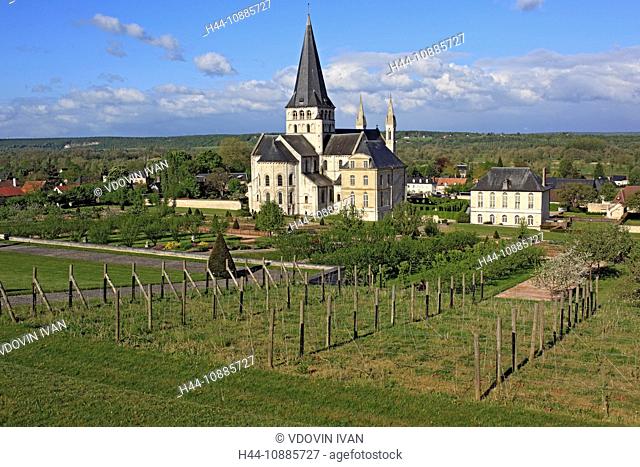Abbey church of St. Georges, Saint-Martin-de-Boscherville, Seine-Maritime department, Upper Normandy, France