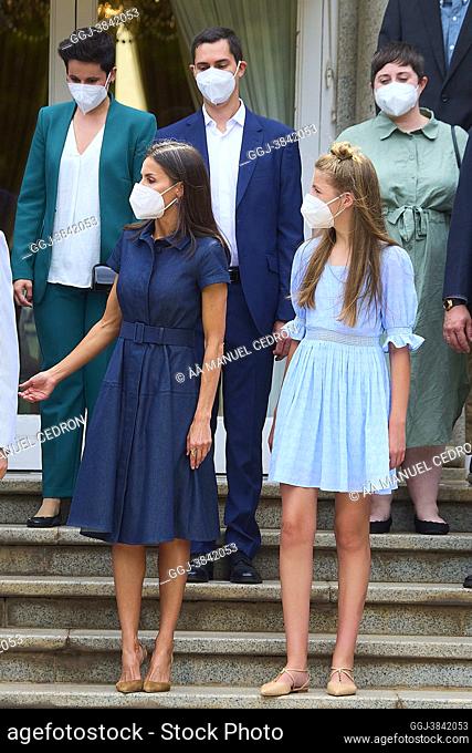 Queen Letizia of Spain, Princess Sofia attends Meeting with previous Princess of Girona Foundation (FPdGi) award winners