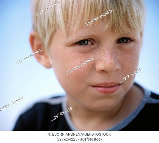 Freckled boy