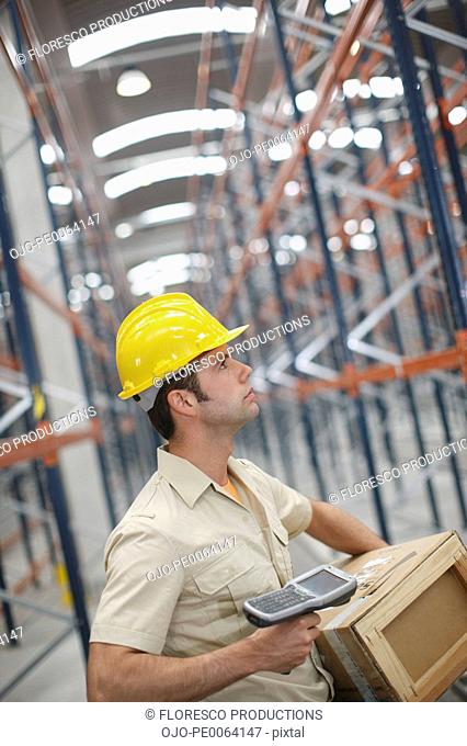 Man working in warehouse