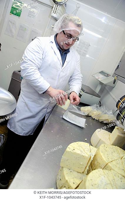 Caws Cenarth welsh organic farmhouse cheese makers, west wales UK