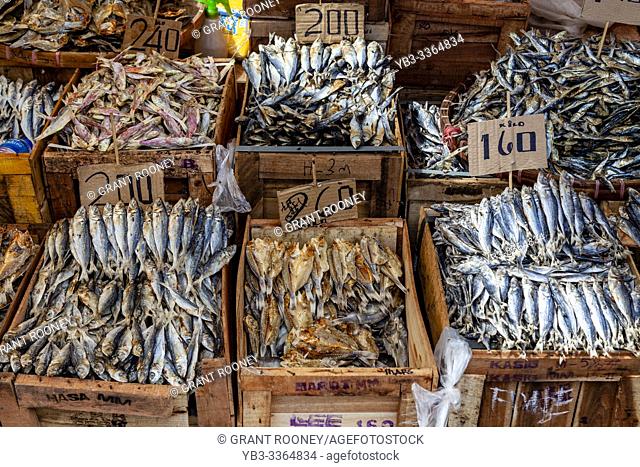 Dried Fish For Sale At Carbon Market, Cebu City, Cebu, The Philippines