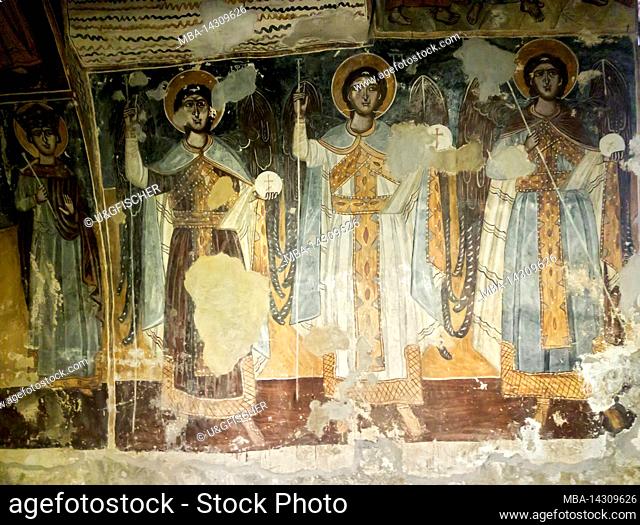 17th century wall paintings, Northwest Chapel of the Georgian Orthodox Church of the Mother of God in the medieval Gelati Monastery Complex