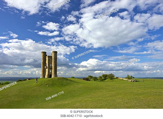 Tower on a hill, Broadway Tower, Broadway, Cotswold, Worcestershire, England