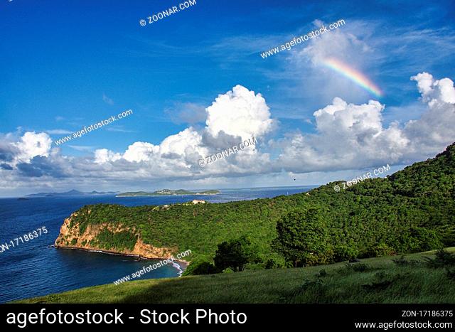 Chatham Bay on Union Island, Saint Vincent and the Grenadines, Lesser Antilles, West Indies