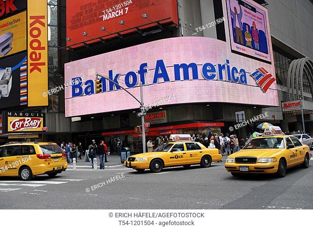 Bank of America at Time Square in New York