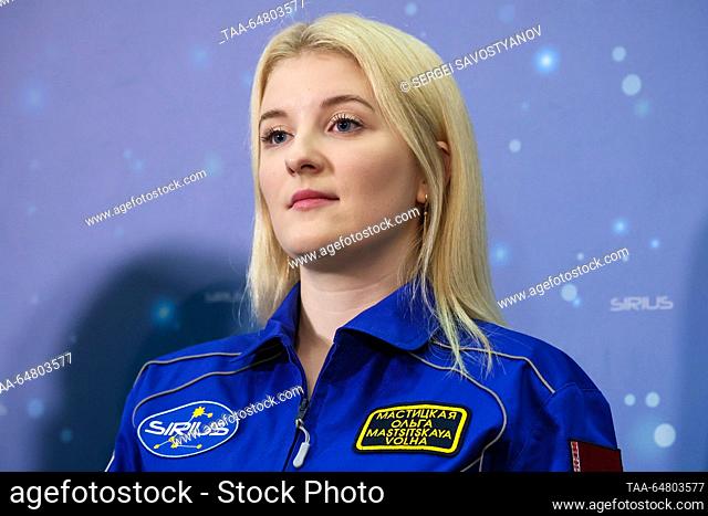 RUSSIA, MOSCOW - NOVEMBER 14, 2023: Researcher Olga Mastitskaya attends a ceremony to start the SIRIUS-23 experiment at the Institute for Biomedical Problems...