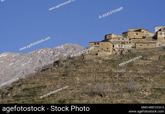 Houses at a village in the High Atlas mountains, Morocco