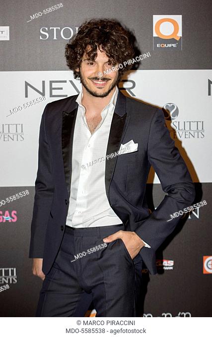 The TV personality Giovanni Masiero attending the charity gala Never Give Up at The Milan Westin Palace. Milan, Italy. 4th April 2017