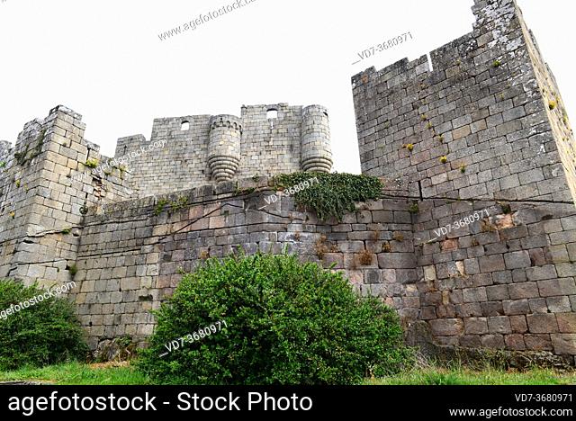 Castro Caldelas, castle of Condes de Lemos (16th century). Ourense province, Galicia, Spain