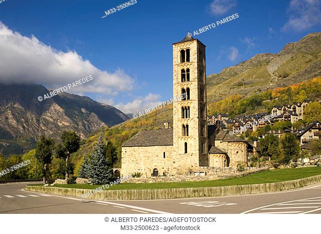 Sant Climent de Taull romanesque church. Taull, Vall de Boi, Lleida, Catalonia, Spain. Unesco World Heritage Site