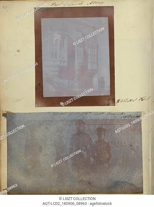 Officers of the 76th Regiments of Foot at Cork Barracks; Capt. Henry Craigie Brewster (British, 1816 - 1905, active 1840s); 1842–1843; Salted paper print from a...