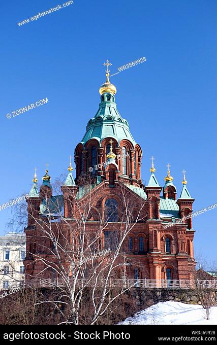 Uspenski Orthodox Church in Helsinki, Finland, Europe