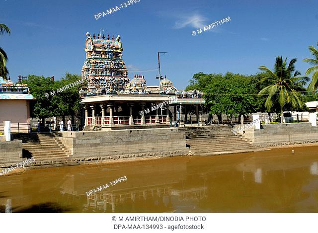 Sri Karpagavinayagar temple (Lord Ganesh Temple) is a 1;600 years old rock-cut temple on the Karaikudi Madurai road ; Pillaiyarpatti ; Tamil Nadu ; India
