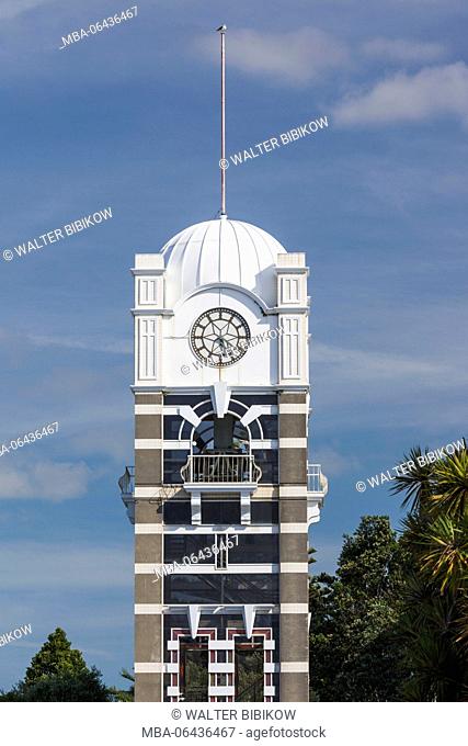 New Zealand, North Island, New Plymouth, clock tower