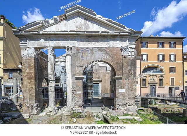 Theatre of Marcellus and Temple of Apollo Sosiano, Rome, Lazio, Italy, Europe