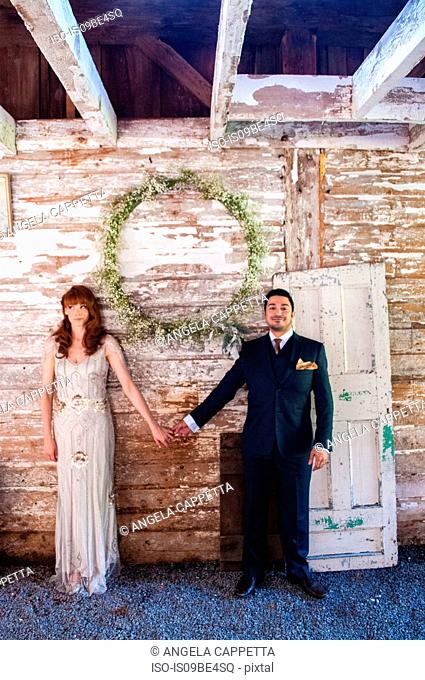 Millennial couple's barn wedding