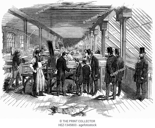 Day & Son's lithography workshop, 1856. The visit of the Prince of Wales (later King Edward VII) and his brother Prince Alfred to Messrs Day and Son's...