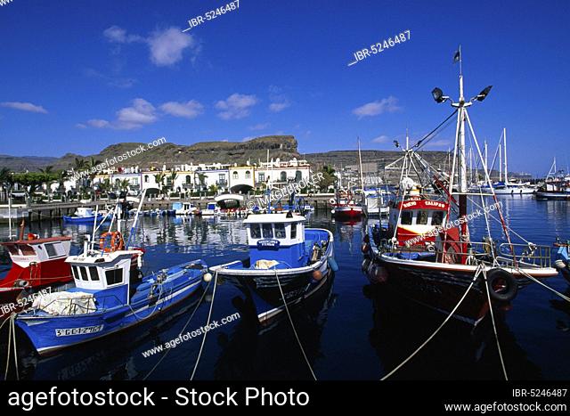 Fishing port, Puerto de Mogan, Gran Canaria, Canary Islands, Spain, Europe