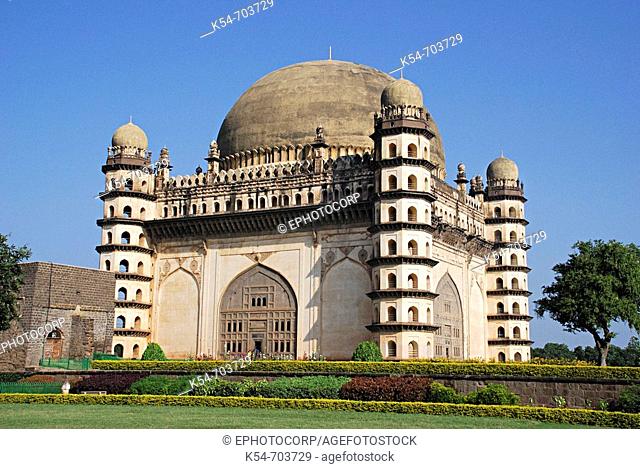 Gol Gumbaz is the mausoleum of Muhammad Adil Shah II (1627-57), one of the major Islamic monuments of India, Bijapur, Karnataka