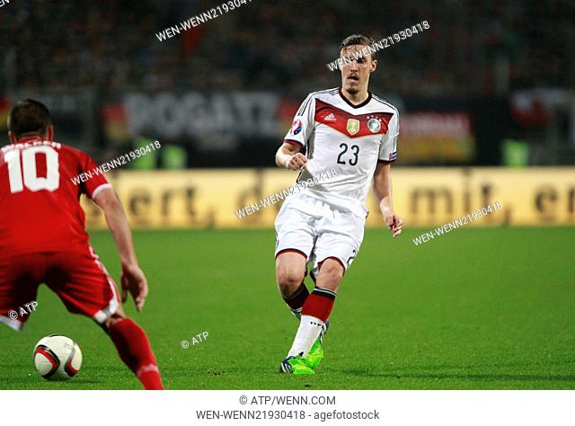 UEFA Euro 2016 Qualifier Group D - Germany (4) v (0) Gibraltar at Grundig Stadium Featuring: Max Kruse Where: Nuernberg, Germany When: 14 Nov 2014 Credit:...