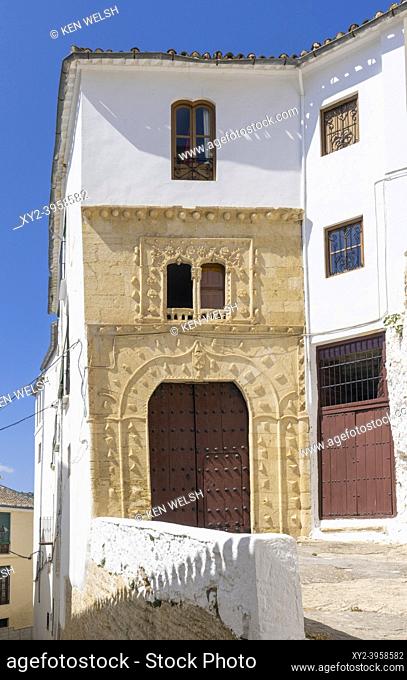 La Antigua Casa de la Inquisicion, the old House of the Inquisition, in Calle Baja Iglesia, Alhama de Granada, Granada Province, Andalusia, Spain