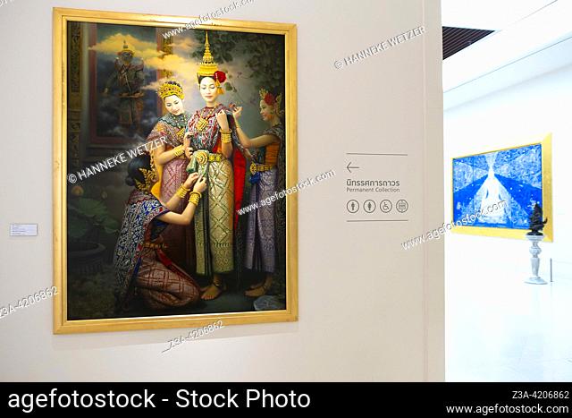 Thai contemporary art in the MOCA museum in Bangkok
