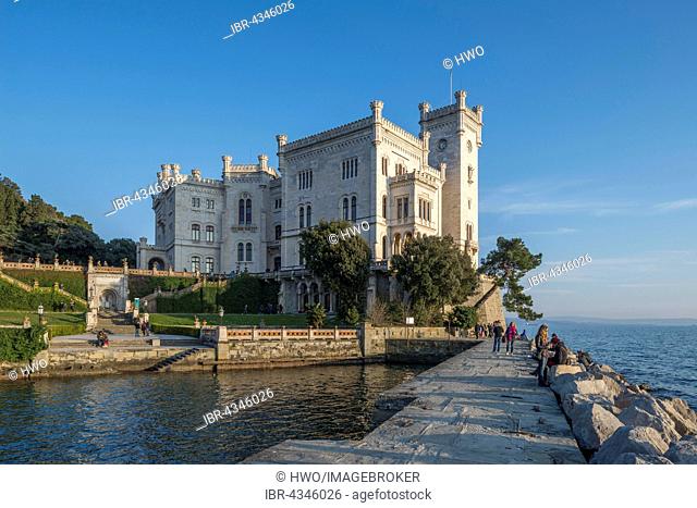 Miramare castle, Castello di Miramare, Grignano bay, Friuli-Venezia Giulia, Italy