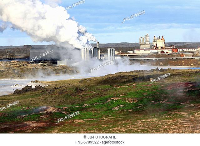 Sudurnes geothermal power station on Reykjanes Peninsula, Iceland