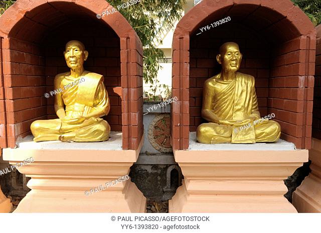 buddha stautes , wat mani phraison or Wat Manee Pai, Son, Mae Sot, Western Thailand