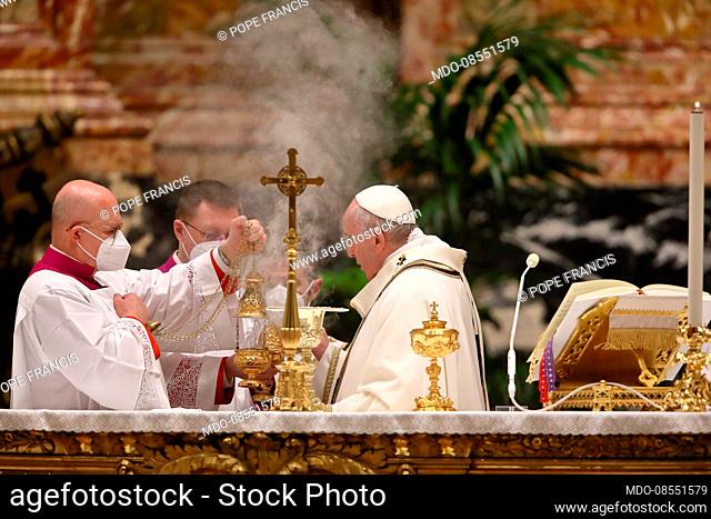 Pope Francis celebrates Holy Mass in the Vatican Basilica with the members of the Institutes of Consecrated Life and Societies of Apostolic Life on the occasion...