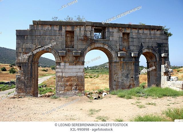 Arch of Modestus at the ancient Lycian city of Patara  South West Turkey