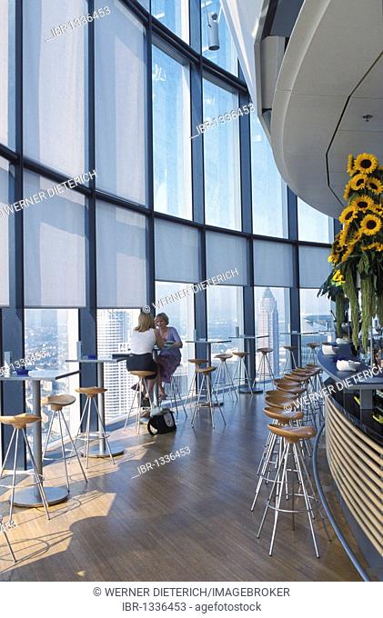 Bar Restaurant Maintower, skyscraper, Frankfurt, Hesse, Germany, Europe