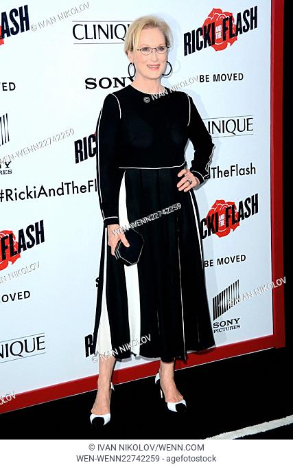New York premiere of 'Ricki And The Flash' at AMC Lincoln Square Theater - Arrivals Featuring: Meryl Streep Where: New York City, New York