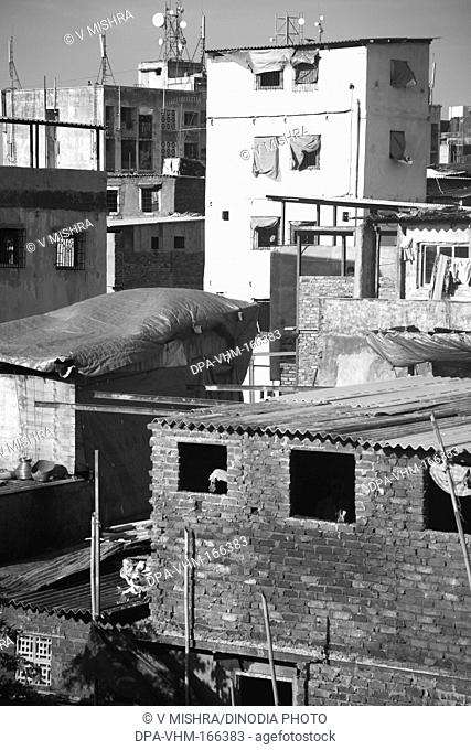 Slum Behram Naupada at Anant Kanekar Marg ; Bandra ; Bombay Mumbai ; Maharashtra ; India 17-September-2009