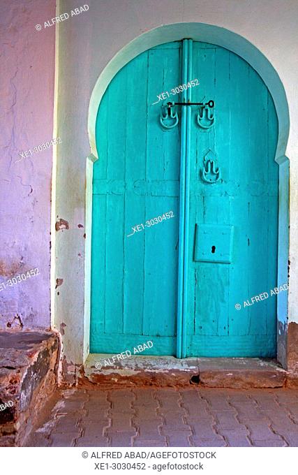 Blue door, Nefta, Tunisia