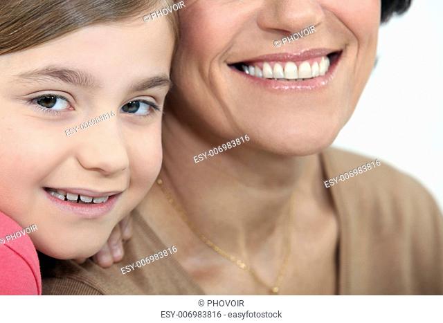Child sharing a moment with her mother