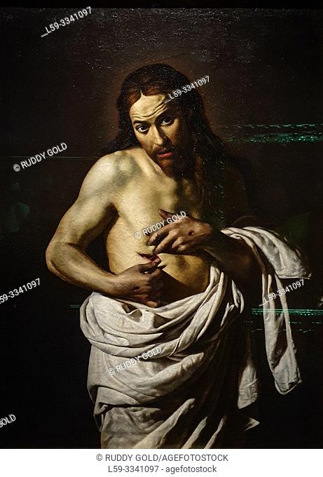 "Christ Displaying his Wounds", 1625/35, by Giovanni Antonio Galli, Lo Spadarino (1585-1652)