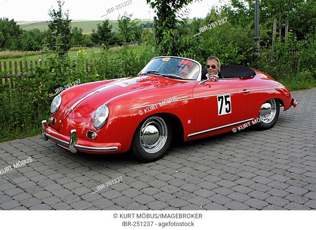 Vintage car Porsche 356 Speedster of 1954, vintage car race Wiesbaden 2007, Hessenpark, Neu-Anspach, Taunus, Hesse, Germany