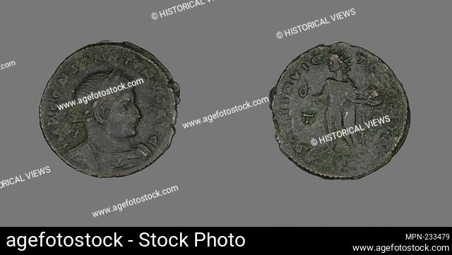 Coin Portraying Emperor Constantine I - AD 307/337 - Roman, minted in Trier - Artist: Ancient Roman, Origin: Roman Empire, Date: 307 AD–337 AD, Medium: Bronze