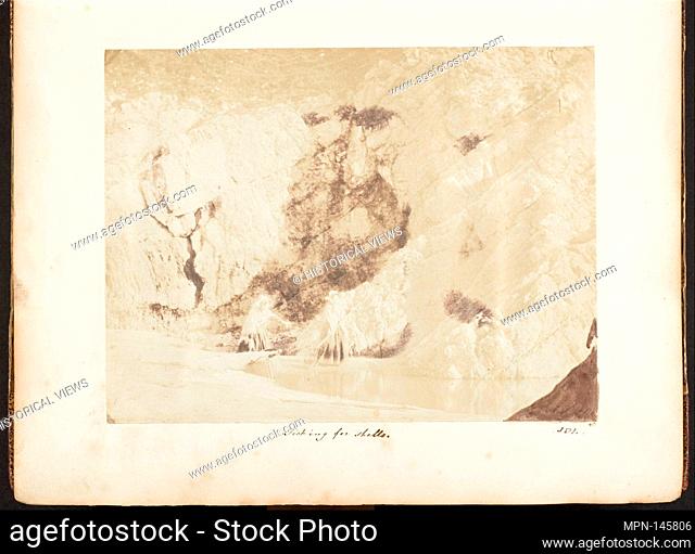 Fishing for Shells. Artist: John Dillwyn Llewelyn (British, Swansea, Wales 1810-1882 Swansea, Wales); Date: 1853-56; Medium: Salted paper print; Dimensions:...