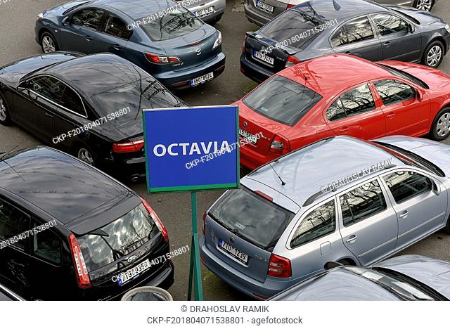 Used cars for sale in the Ostrava Branch of the largest domestic car bazaar network AAA Auto, in Ostrava, Czech Republic, on April 5, 2018