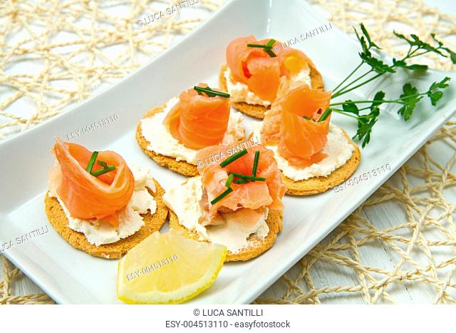 Canape with Salmon