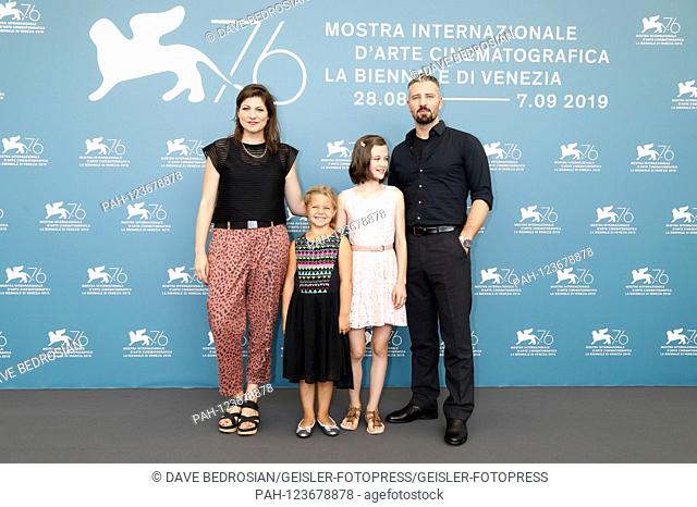 Katrin Gebbe, Katerina Lipovska, Adelia-Constance Ocleppo and Murathan Muslu at the Photocall on Pelican Blood / Pelican Blood at the Venice Biennale 2019 /...