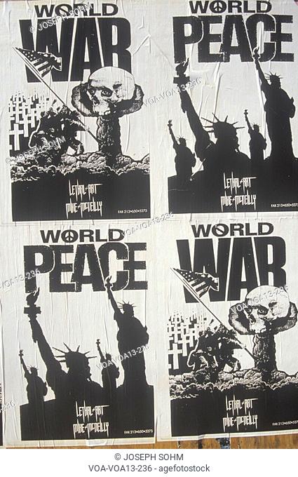 Anti-war posters, California