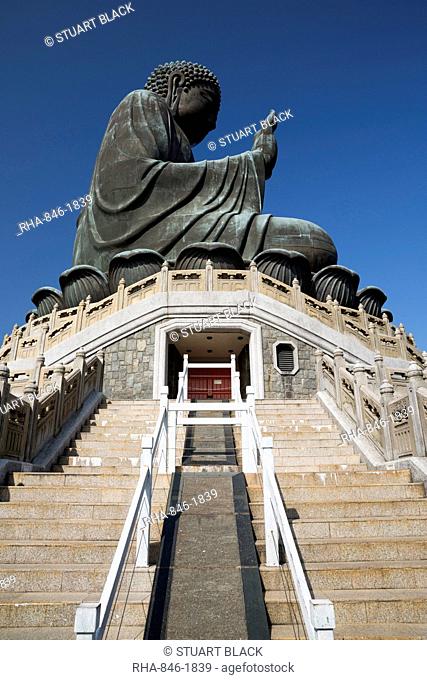 Big Buddha, Po Lin Monastery, Ngong Ping, Lantau Island, Hong Kong, China, Asia