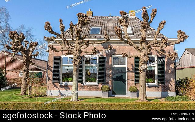Zwartsluis, Netherlands - March 15, 2014:Historic Dutch village house