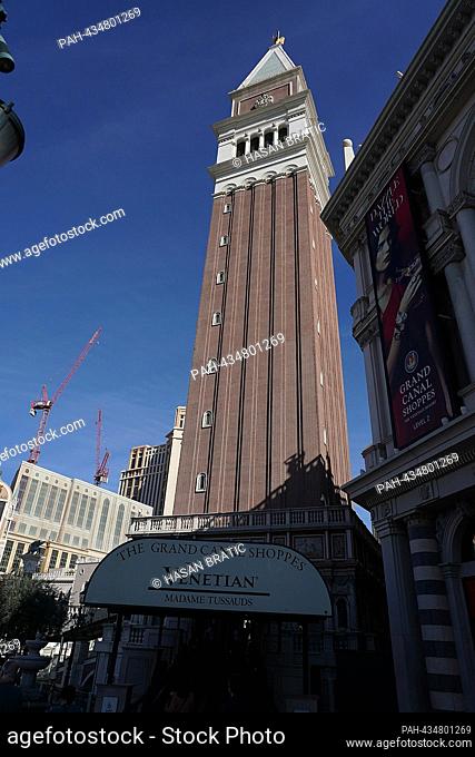 November 14th, 2023, Las Vegas Street Circuit, Las Vegas, FORMULA 1 HEINEKEN SILVER LAS VEGAS GRAND PRIX 2023, in the picture The Venetian Hotel in Las Vegas