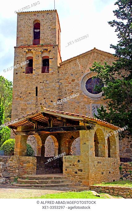 church of Santa María de Granollers, Granollers de Rocacorba, Vall de Llémena, Girona, Catalonia, Spain